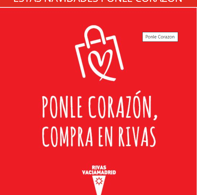 Presentada la campaña «Ponle corazón, compra en Rivas» del Ayuntamiento de la localidad