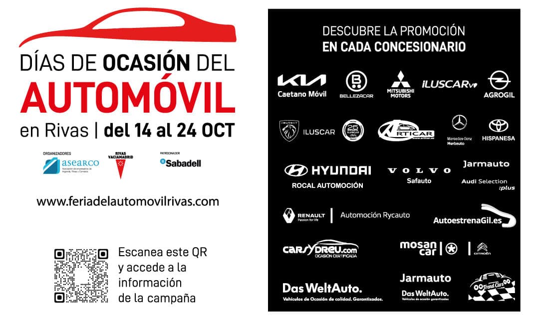 Último fin de semana de los ‘Días de Ocasión del Automóvil en Rivas Vaciamadrid’
