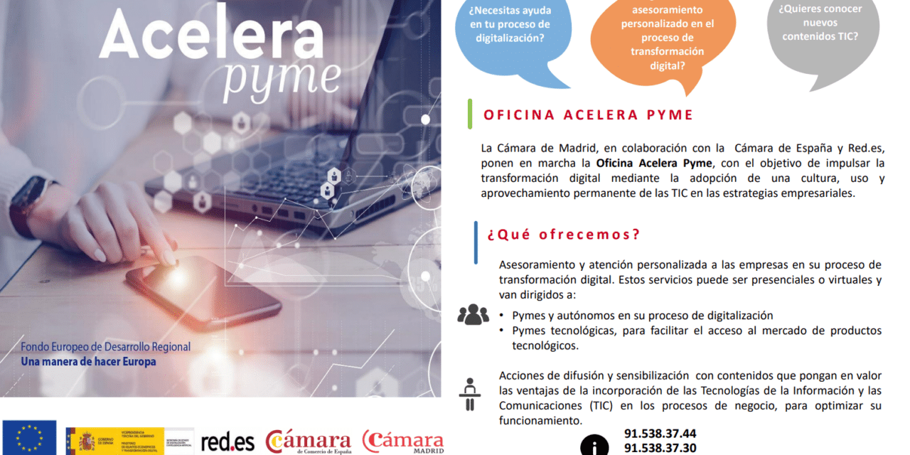 La Oficina Acelera Pyme de Cámara de Madrid ofrece a pymes y autónomos asociados asesoramiento gratuito para digitalizar sus negocios