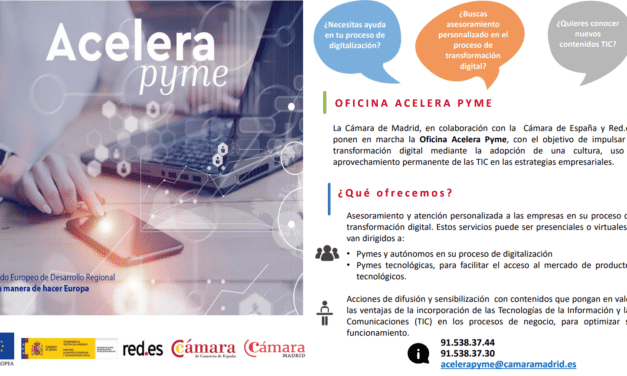 La Oficina Acelera Pyme de Cámara de Madrid ofrece a pymes y autónomos asociados asesoramiento gratuito para digitalizar sus negocios