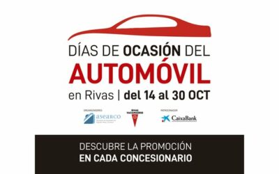 Los ‘Días de Ocasión del Automóvil en Rivas’ entran en la recta final  ofreciendo descuentos y promociones especiales para las personas que compren vehículos nuevos o de segunda mano